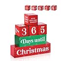 365 Days Christmas Countdown Wooden Table Decor