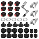 36pcs Cymbal Accessory Pack Cymbal Felts Sleeves Wing Nuts & Keys