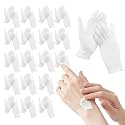 36PCS White Cotton Gloves, Sleeping Moisturizing Gloves for Women Dry Hands Sleeping, White Glove for Eczema Relief, Spa Care, Jewellery Inspection - One Size Fits Most