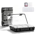 37-Slot Clear SD Card Holder, Water-Resistant Memory Card Case