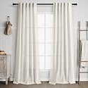 38 inches Wide Cream Linen Back Tab