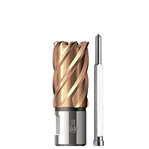 38 mm diameter annular cutters carbide coated in high speed steel hss annular core cutter carbide coated gold color cutting length 30mm broach core cutting tool