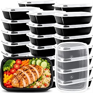 38oz 15 pack meal prep containers bpa free food storage containers with lids reusable stackable microwavedishwasherfreezer safe to go food containers