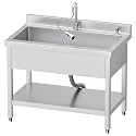 39" Stainless Steel Utility Sink, Deep Single Bowl Laundry Sink