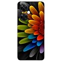 3939Colorful Flower3939 Grey Printed Hard Mobile Back