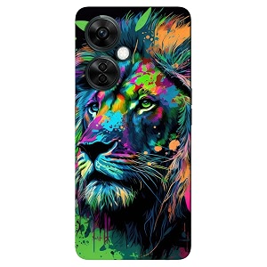 Colourful Lion Printed Hard Mobile Back Cover