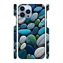 3939Colourful Stones3939-Blue-White Printed Hard Mobile Back Cover