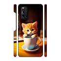 3939Cute Cat with Cup3939 Printed Hard Mobile