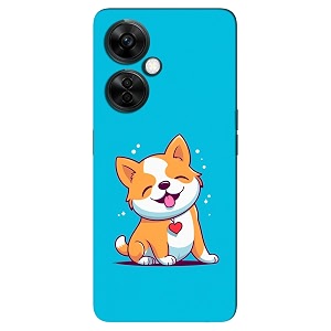 Cute Puppy-Dog-Blue Printed Hard Mobile Back Cover