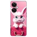 3939Cute Rabbit3939-with Suitcase Printed Hard Mobile Back
