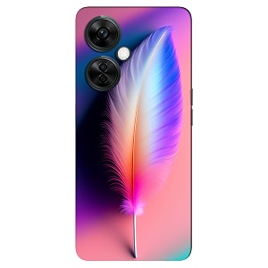 Feather - Pink-Purple Printed Hard Mobile Back