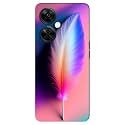 3939Feather 3939- Pink-Purple Printed Hard Mobile Back