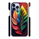 3939Green-Orange Leaves3939 Printed Hard Mobile Back Cover