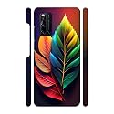 3939Green-Orange Leaves3939 Printed Hard Mobile Back Cover
