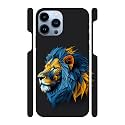 3939Lion3939- Blue-Yellow Printed Hard Mobile Back Cover