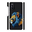 3939Lion3939- Blue-Yellow Printed Hard Mobile Back Cover