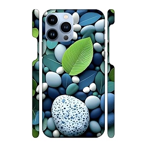 Stones Leaves -Big Printed Hard Mobile