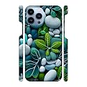 3939Stones amp Leaves3939 -Turquoise Printed Hard Mobile