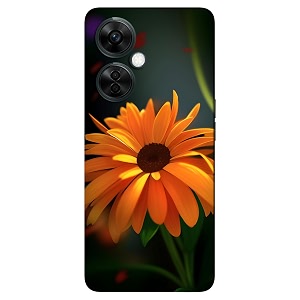 Yellow Flower Printed Hard Mobile Back Cover