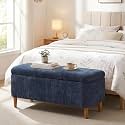 39.4" Ottoman with Storage Upholstered Storage Bench for Living Room