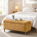 39.4" Ottoman with Storage Upholstered Storage Bench for Living Room