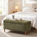 39.4" Ottoman with Storage Upholstered Storage Bench for Living Room
