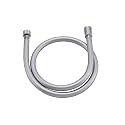 39 Inches Silicone Shower Hose Extra Short Silver