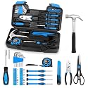 HANGYING 39-Piece Basic Household Tool Set with Toolbox Storage Case, Blue