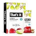 That's it. Apple+Pear+Ginger 100% Natural Real Fruit Bar, Best High Fiber Vegan, Gluten Free Healthy Snack, Paleo for Children & Adults, Non GMO No Added Sugar, No Preservatives Energy Food (12 Pack)
