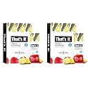 That's it. Apple + Pineapple 100% Natural Real Fruit Bar, Best High Fiber Vegan, Gluten Free Healthy Snack, Paleo for Children & Adults, Non GMO No Added Sugar, No Preservatives Energy (Pack of 2)