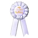 It's My Birthday Badge Pin Pink Birthday Ribbon Pin for Women and Men White &Black Happy Birthday Brooch Pins Party Decorations Gifts