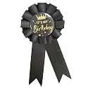 It's My Birthday Badge Pin Pink Birthday Ribbon Pin for Women and Men White &amp;Black Happy Birthday Brooch Pins Party Decorations Gifts
