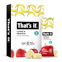 That's It Nutrition Apples + Banana 100% Natural Real Fruit Bar, Paleo for Children &amp; Adults, Non GMO Sugar-Free, No preservatives Energy Food, 14.4 Oz, Pack of 12