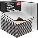 394 mil Car Sound Deadening Material Mat 27.5 sqft Auto Audio Deadener Foam, Sound Dampening and Heat Insulation Mat, Noise Insulation and Vibration Dampening Material for Hood Ceiling Door - 18 PCS
