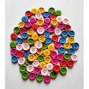 multicolor wooden buttons for craft decoration sewing amp diy crafts material size 15mmx15mm multi set of 100pc