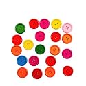 Multicolor Wooden Buttons for Craft, Decoration, Sewing &amp; DIY Crafts Material (Multicolor, 30mm, Pack of 25)