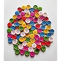 Multicolor Wooden Buttons for Craft, Decoration, Sewing &amp; DIY Crafts Material (Size 15MMX15MM) (Multicolor Plain, Set of 200Pc)