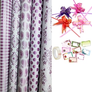 3a featuretail printed gift wrapping paperassorted design size - 1934 x 2834 in gifts wrap sheets premium sheet for birthday gift pack magenta print 25 pc gift wrap combo