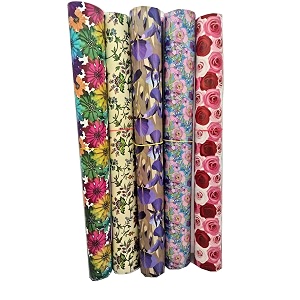 3a featuretail printed gift wrapping paperassorted design size - 1934 x 2834 in gifts wrap sheets premium sheet for birthday gift pack mixed floral pattern with 1 adhesive tape 20
