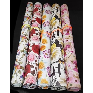 3a featuretail printed gift wrapping paperassorted design size - 1934 x 2834 in gifts wrap sheets premium sheet for birthday gift pack mixed floral pattern with 1 adhesive tape 25
