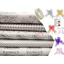 3A Featuretail Printed Gift Wrapping Paper(Assorted Design, Size - 19" x 28" In) Gifts Wrap Sheets, Premium Sheet for Birthday Gift Pack (Silver Gift Wrap Combo, 25pc Set)