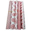 3A Featuretail Printed Gift Wrapping Paper Sheets (Assorted Design, Size - 19" x 28" In) Gift Wrapper, Premium Sheet for Birthday Gift Pack (Red Printed, 15pc Set)