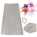 3A Featuretail Silver Polka Dot Gift Wrapping Paper, Gifts Wrap Sheets, Packing Paper Sheet for Birthday Gift Pack (15 Sheets, Silver Color Combo)