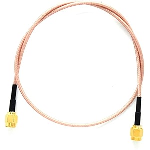 rg316 wire jumper 100cm40 inch sma male to sma male with connecting line rf coaxial coax cable antenna extender cable adapter jumper 1 pcsgold