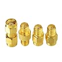 Sma Female/Male To Rp-Sma Female/Male Rf Coaxial Coax Charging Adapter Connector Kit - Multicolor