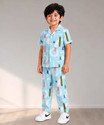 3BROS Boys Printed Multicolor Night Suit Set