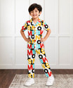3BROS Boys Printed Multicolor Night Suit Set