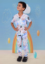 3BROS Boys Printed Multicolor Night Suit Set