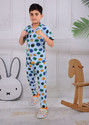 3BROS Boys Night Suit Set Multicolor Printed