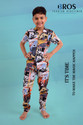 3BROS Boys Night Suit Set Multicolor Printed